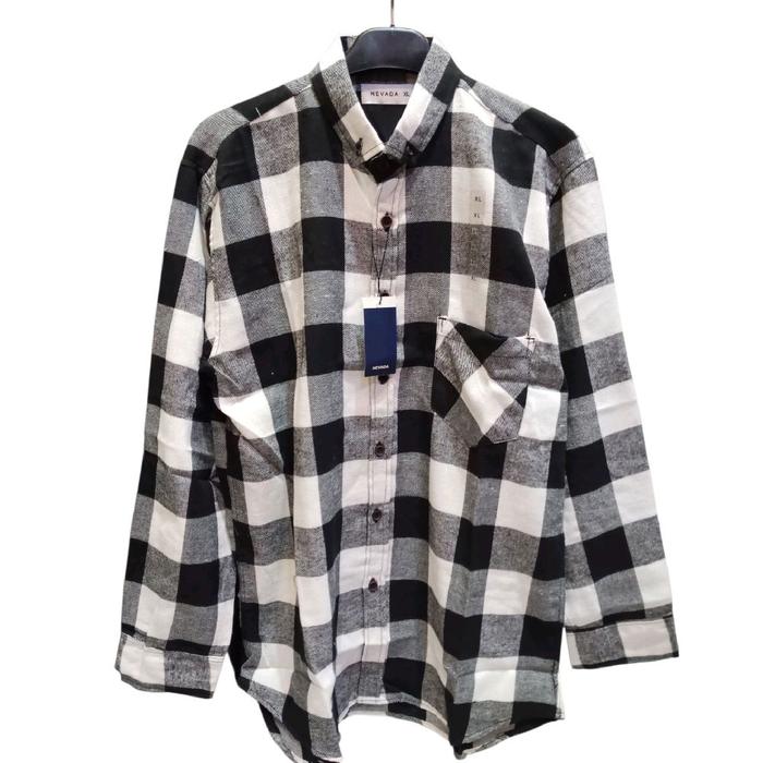FREERIDE Kemeja Laki-Laki SERBA 85RIBU Motif Kotak-Kotak Gaya Kasual untuk Tampilan Trendy