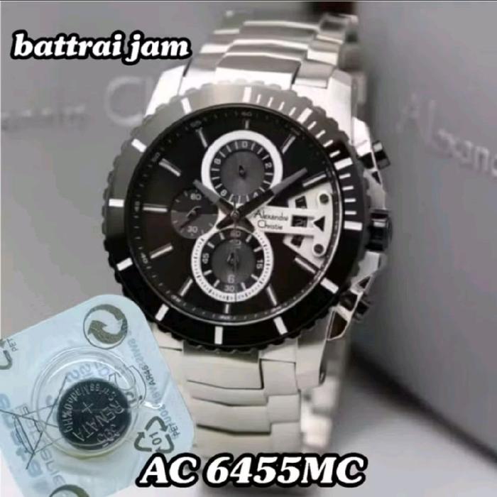 battrai jam tangan Alexandre Christie 6456MC battrai pengganti battrai jam original