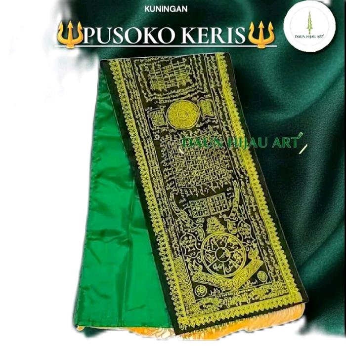 Sorban rajah tinta emas Premium Selendang Rajah emas