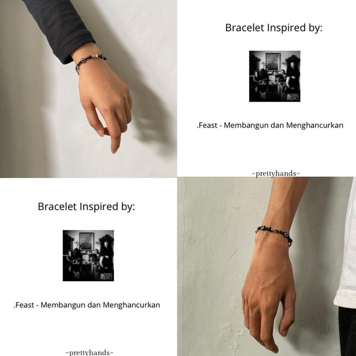 Gelang Hindia [1PCS] Feast Bracelet Nina | Gelang Feast Rantai | Gelang Album Tarot | Gelang Album F