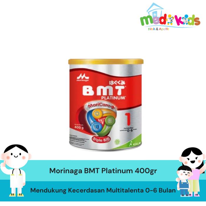 Morinaga BMT Platinum 400gram -Susu Formula Mendukung Kecerdasan Multitalenta 0-6 Bulan