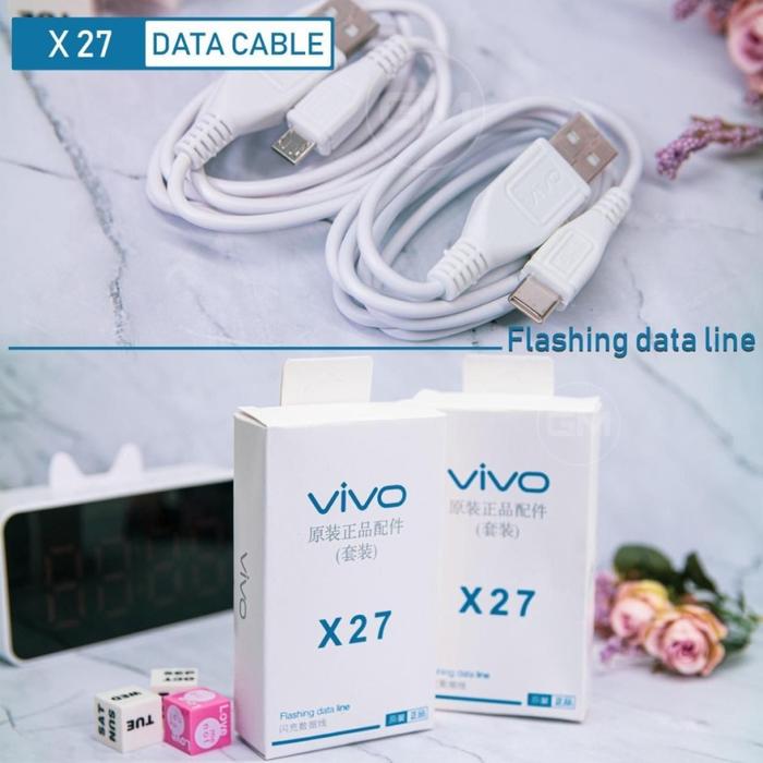 Kabel Data Vivo TYPE C X27 TipeC TypeC Tipe USB Cable Fast Charging V19 / Y91 / Y50 / V17 All Tipe