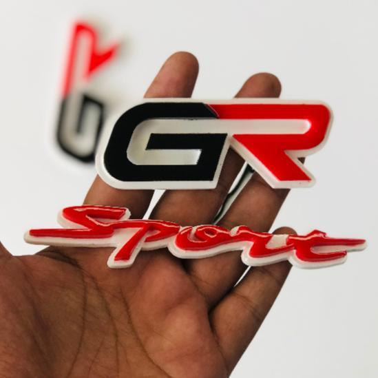 EMBLEM MOBIL GR SPORT AKSESORIS MOBIL GAZOO RACING TOYOTA RUSH AVANZA EKSTERIOR EMBLEM TIMBUL GR SPO