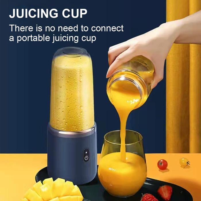 Blender portabel botol elektrik 6 pisau multifungsi Blender jus segar
