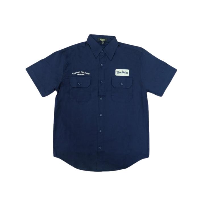 Kemeja Pria Workshirt Von Dutch Navy Original VW-02