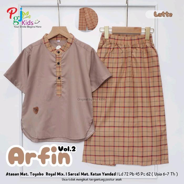 SETELAN KOKO KURTA SARCEL ARFIN PREMIUM TEENS KIDS Ori Pgj Kids