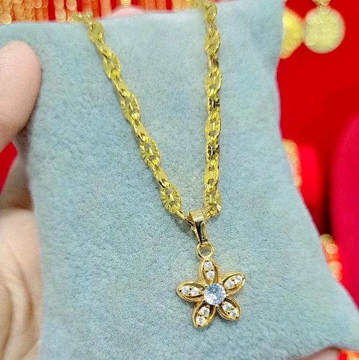 kalung pecah kopi liontin bintang