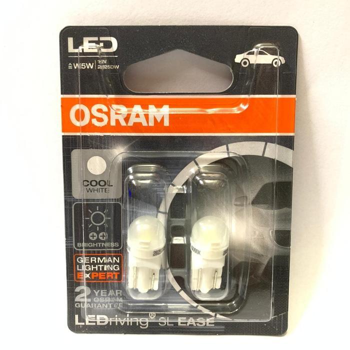 Osram LED T10 W5W Putih Lampu Senja, Kota, Plat Nomor, Plafon, Kabin
