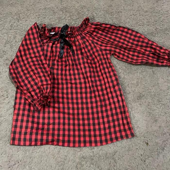 Blouse Sabrina kotak kecil/baju atasan korean Wanita