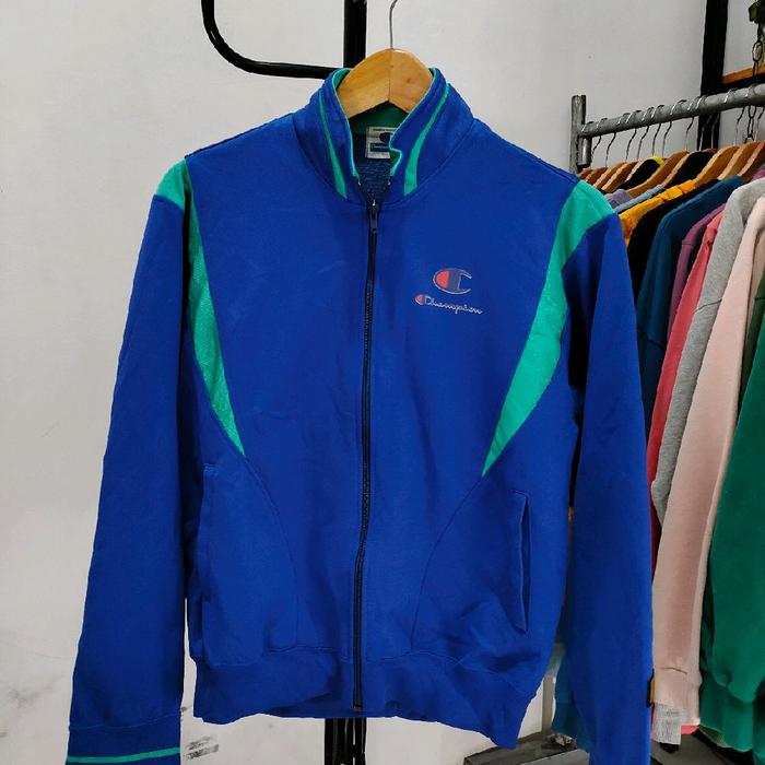 Jaket Tracktop Champion Blue Original