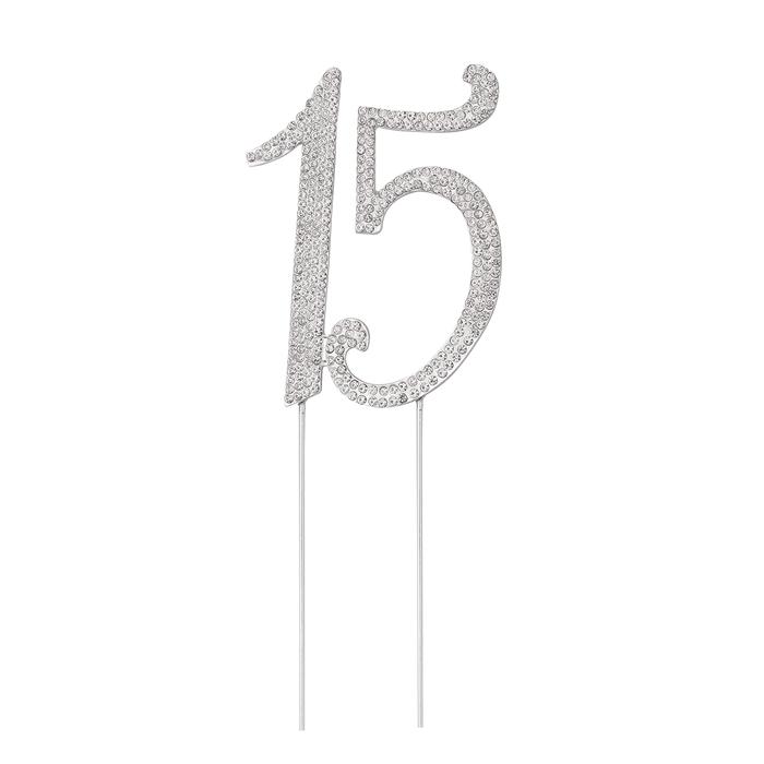 15 Cake Cupcake Ornaments 15th Birthday Cupcake Topper 15 Quinceanera