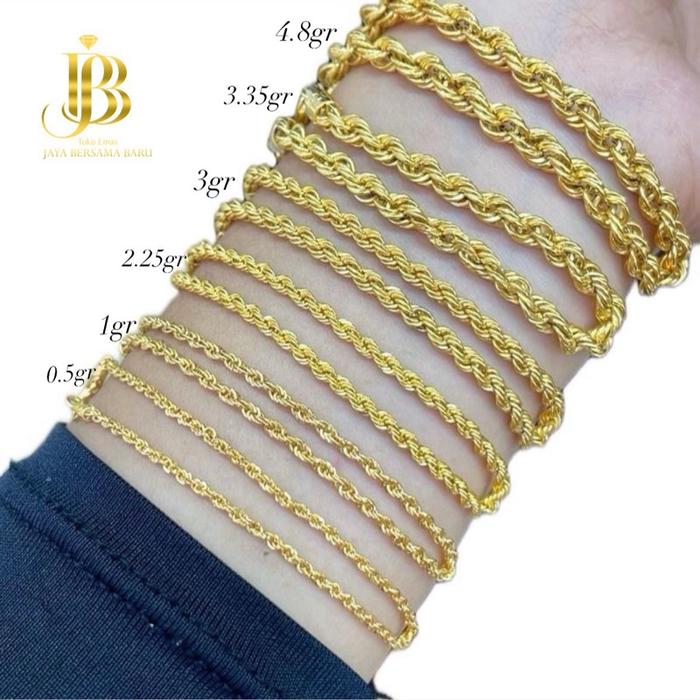 Gelang pulir tambang kadar 375% & 420%