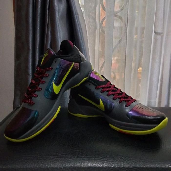 Sepatu Basket Original Nike Zoom Kobe 5 Protro Chaos Alternate Black Sneakers Authentic