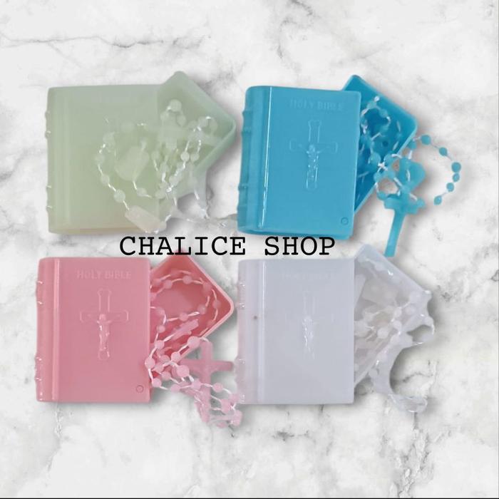 [6/12pcs] Rosario Mini Katolik + Box Alkitab