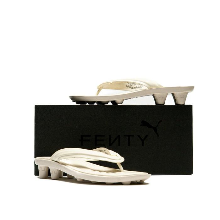 Puma Womens Cat Cleat L x Fenty Avanti By Rihanna "Alpine Snow-Puma Gold/Black-Haute Tropic" Origina