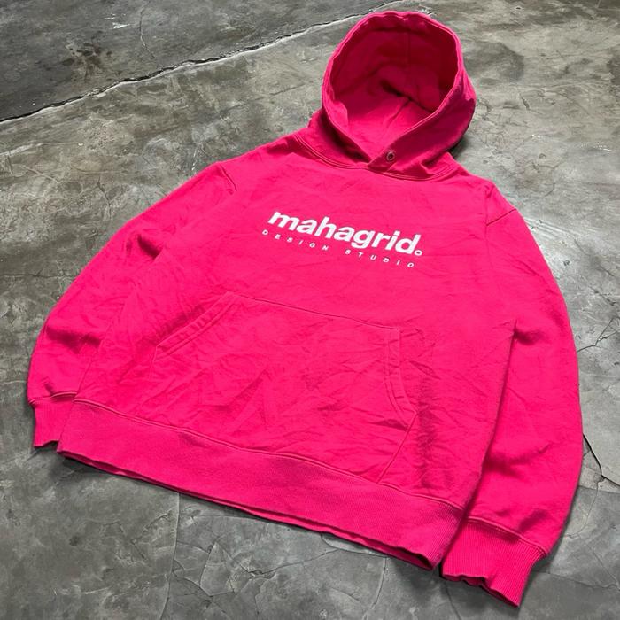 Mahagrid Hoodie Jaket Unisex Merah Muda Murah untuk Pria dan Wanita