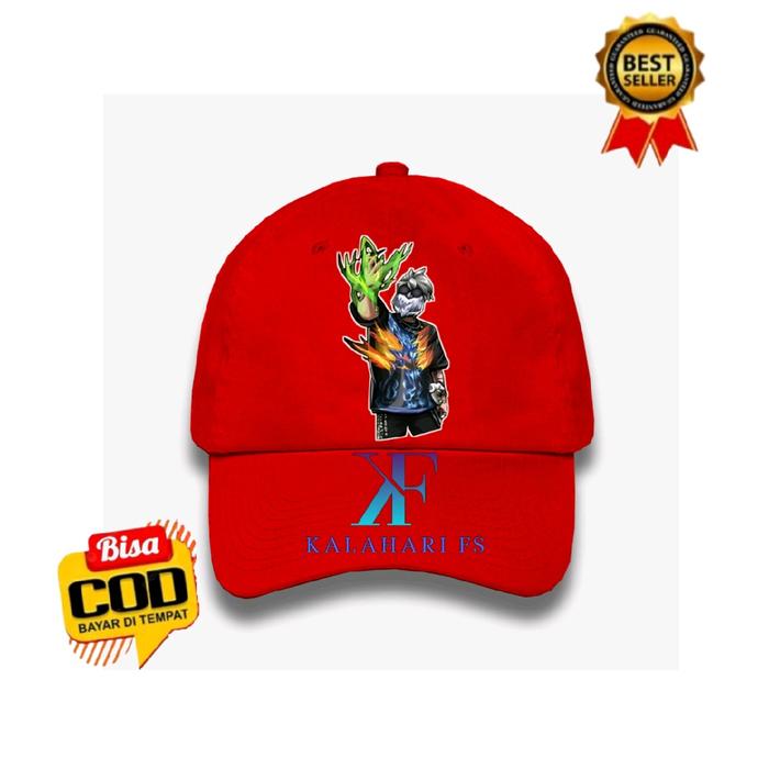 TOPI BASEBALL ANAK FREE FIRE BUNDLE OLD JENGGOT BNL FREE CETAK NAMA BAHAN KATUN COMBED