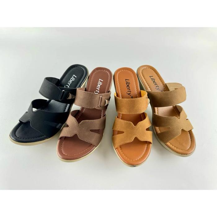 Liberty Sandal Wanita Heels Livia 02 - Sendal Heels Wanita Cewek - Desain Elegan, Kuat, Anti Slip, d