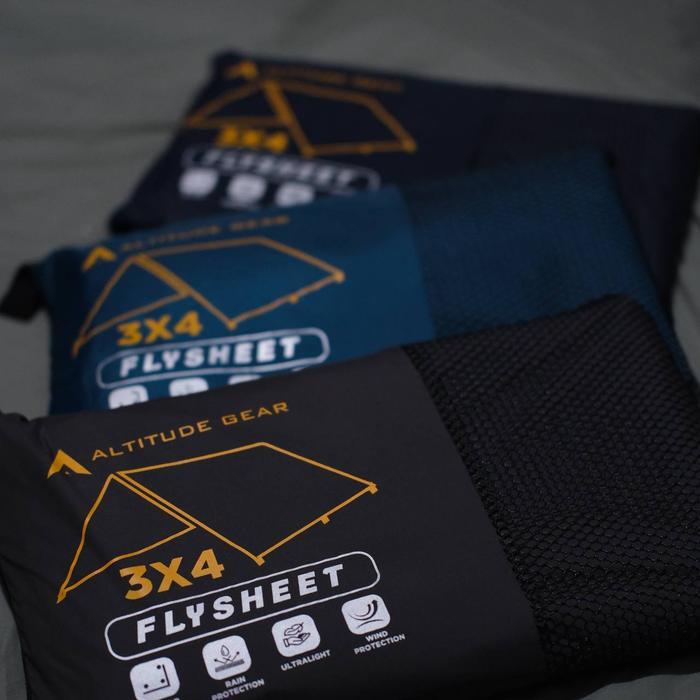 Eiger - flysheet traptent Waterproof Bushcraft 4x6 -3x4 Altitude gear Alat Camping Outdoor Parasut H