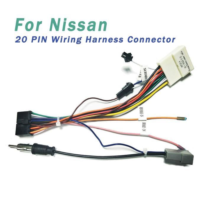 20 PIN Wiring Harness Connector Adapter 1din or 2din Android Power