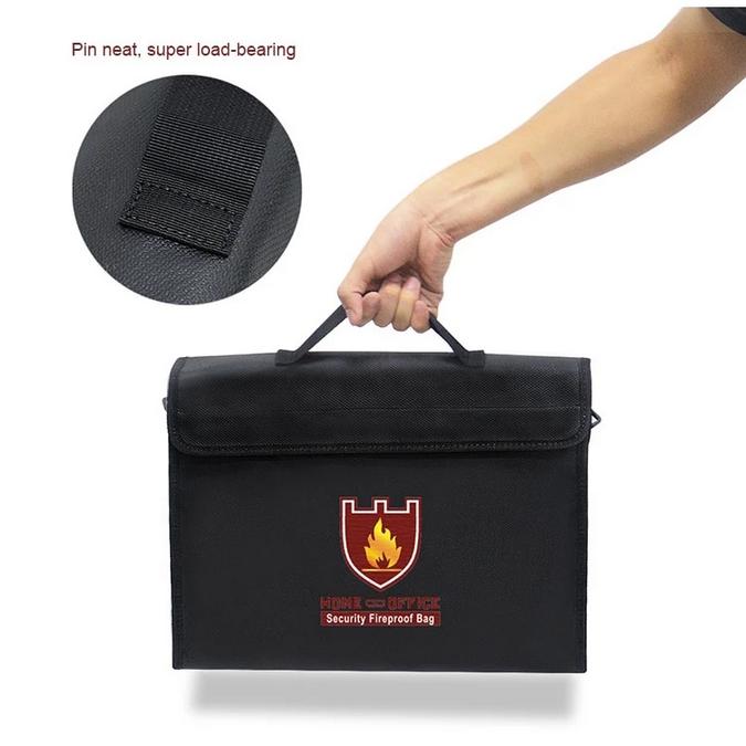 Tas Folder Penyimpanan Dokumen Penting Organizer Surat Tahan Api Anti Air