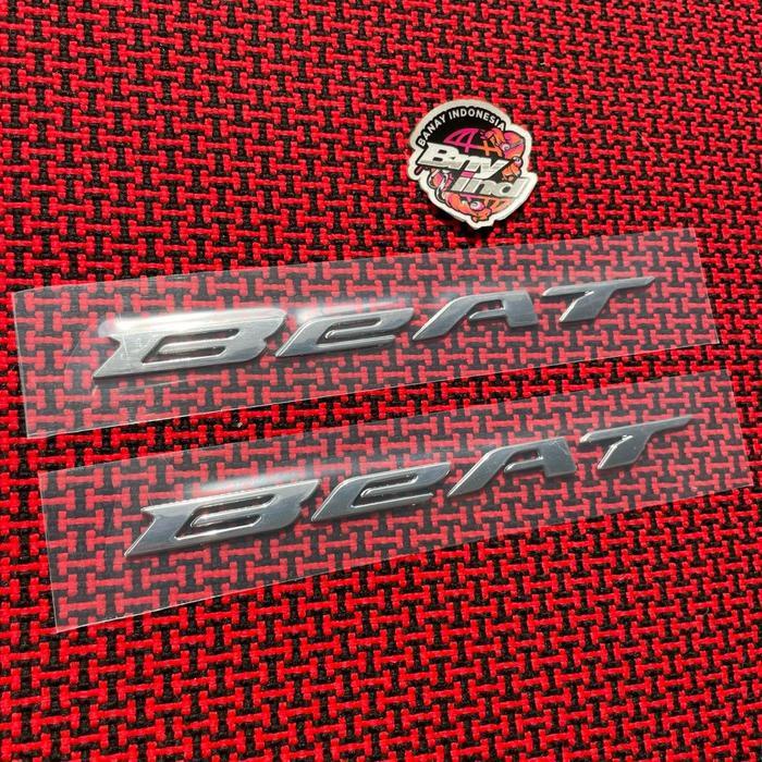 Emblem Honda Beat New Silver [NTS]