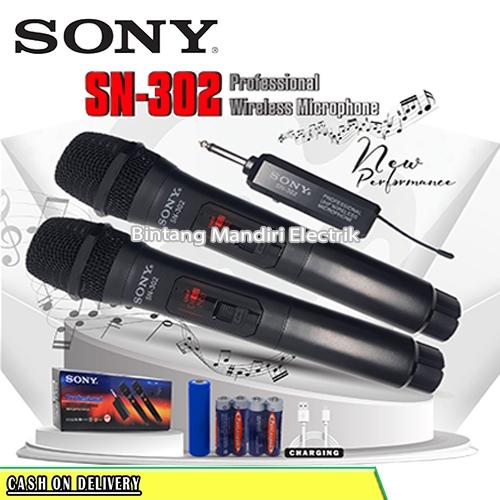 MIC WIRELESS SONY SN 302/SN 301 MICROPHONE WIRELESS MIC SONY PROFESSIONAL WIRELESS SYSTEM TERBARU