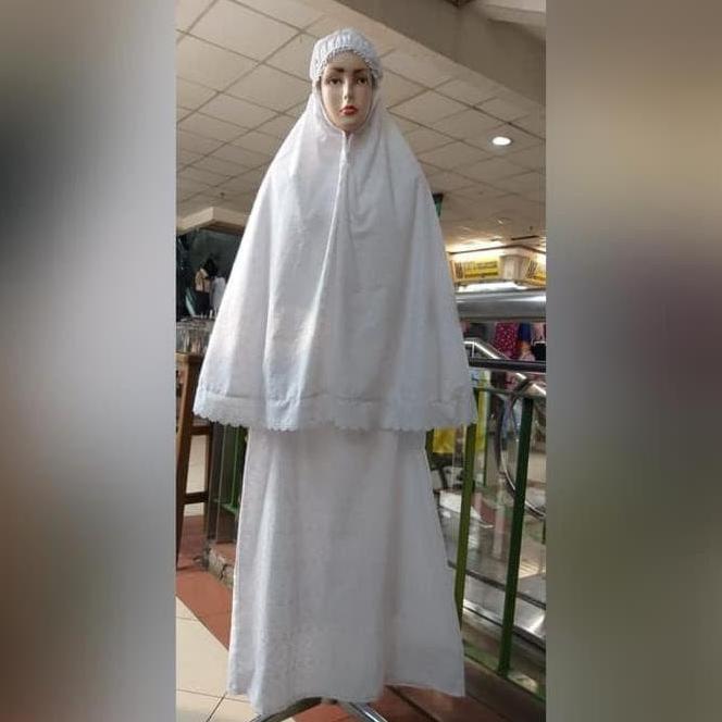 Baju gamis ihrom wanita-BIG SIZE-3L.5L-gamis putih haji&umroh-gamis - MODEL GAMIS, 5L