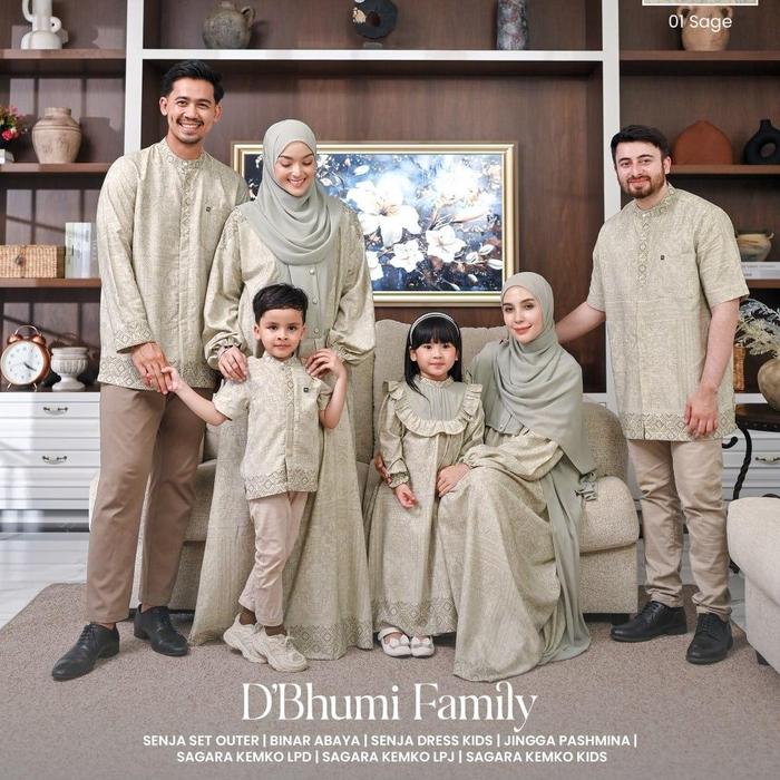 Lidiahadiwinoto - D'Bhumi Sage Green Set Family Sarimbit
