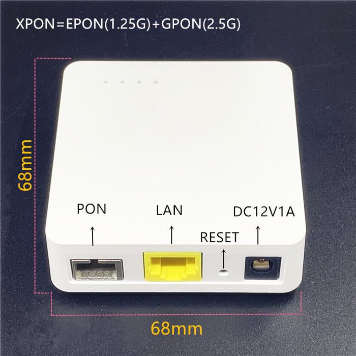 Minni ONU English 68MM XPON EPON1.25G/GPON2.5G G/EPON ONU FTTH modem