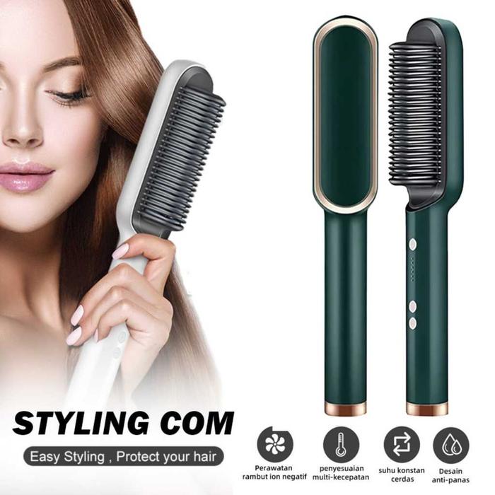 FH909 - New Sisir Pelurus Rambut Sisir Pelurus Straight Comb Hair Stlylist catokan sisir pelurus ram