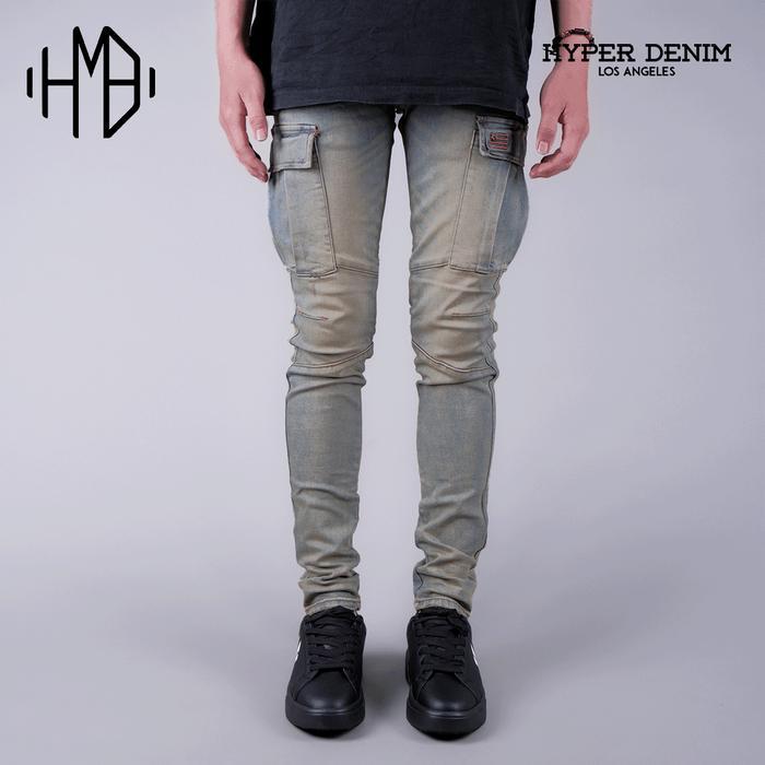 Hyperdenim Indigo Cargo Jeans hyper denim