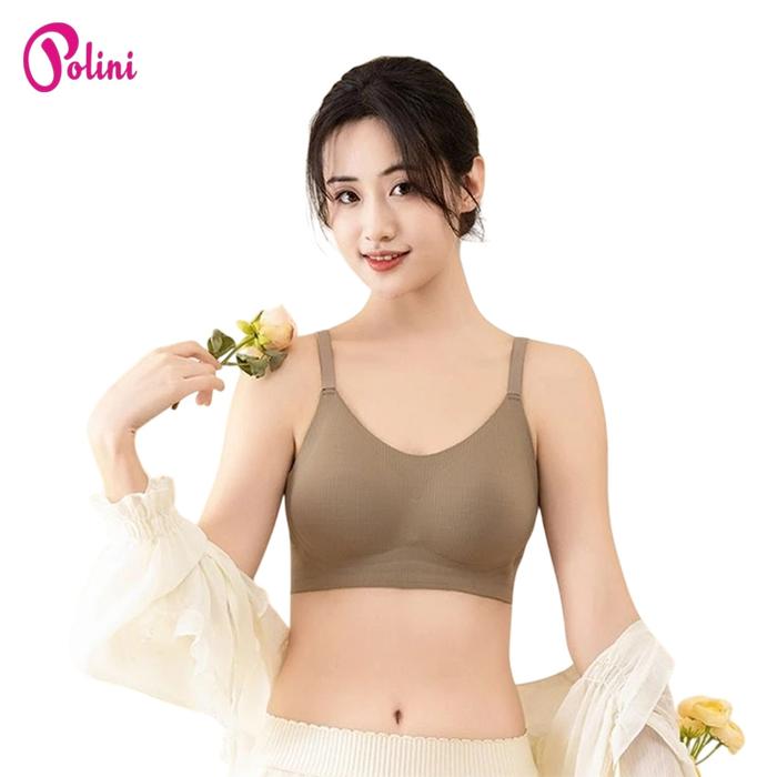 POLINI Seamless Bra Wanita Tanpa Kawat Sport Bra Push Up High Quality 622