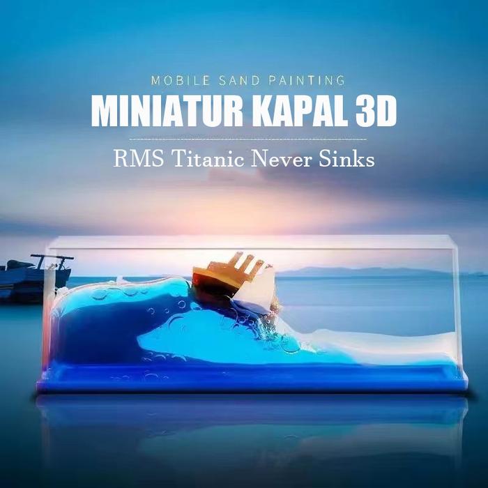 Kapal Hiasan Titanic Dekorasi Mobil Kapal One Piece Pajangan Kapal Pesiar Ornamen Mengambang