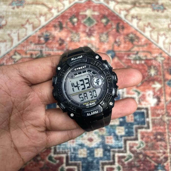 Jam Tangan Digital Cybeat Chrono jadul vintage retro unik 90s casio gshock baby h