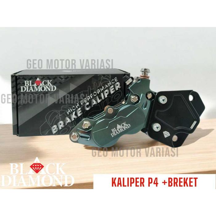 Kaliper  Cakram 4 Piston & breket  Full CNC  //P4//NMAX TURBO, NMAX NEO, NMAX NEW, NMAX OLD  Origina