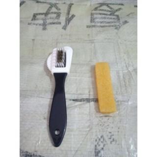 Ready Paket Sikat Kawat Dan Eraser Suede Epatu Ukuran P 7,5 Cm X L 2 Cm X T 1 Cm