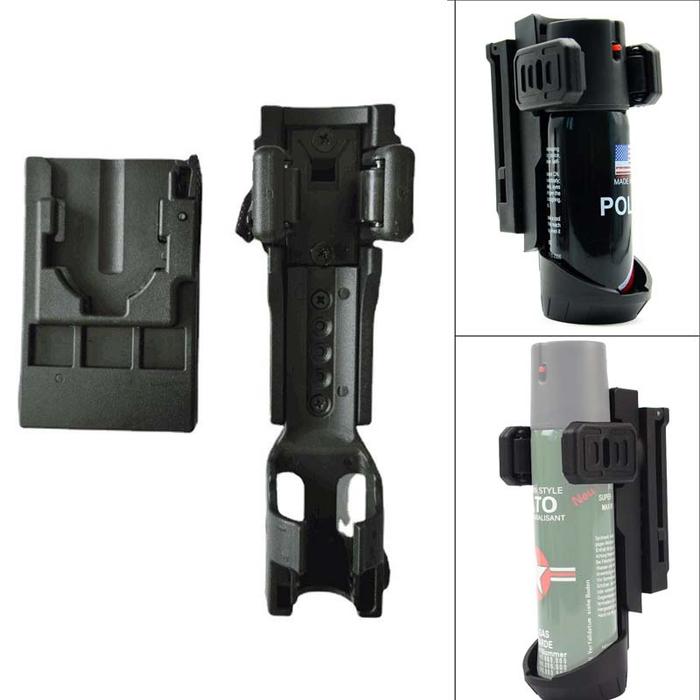 Tactical Baton Pepper Spray Holster Flashlight Holder Pouch