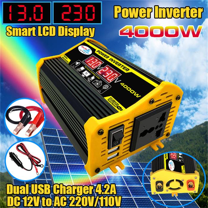 Portable Inverter Car Power Inverters DC12Volt To AC110/220Volt
