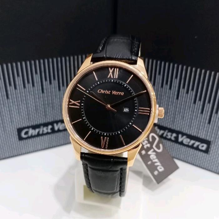 JAM TANGAN WANITA CHRIST VERRA CV 71151L-25 BLK ORIGINAL