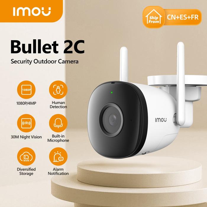 IMOU Wifi Outdoor Camera Bullet 2C 4MP 2MP Surveillance IP Camera