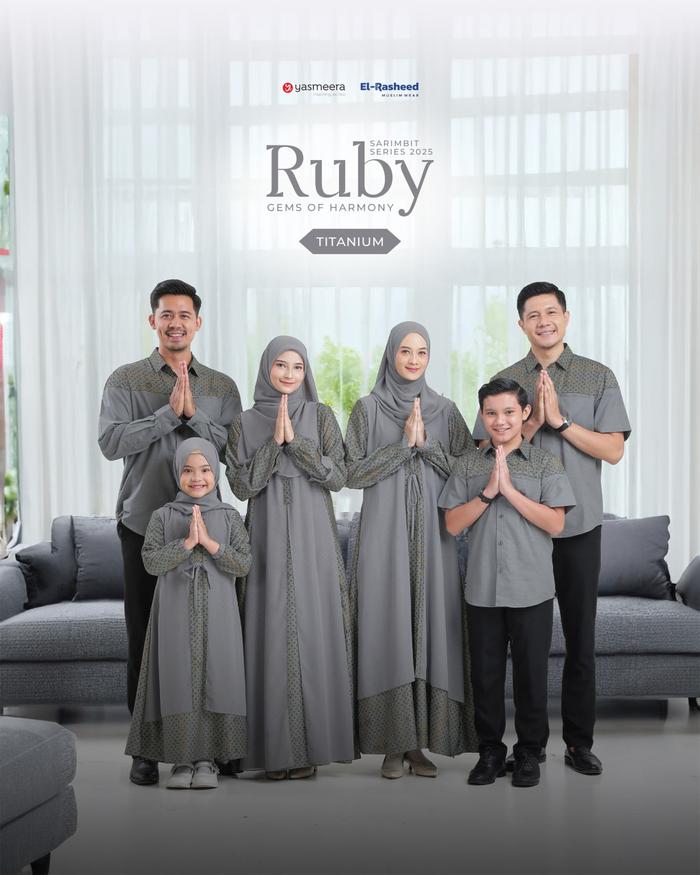 Ruby Family Set by Yasmeera Sarimbit Lebaran Keluarga Kekinian