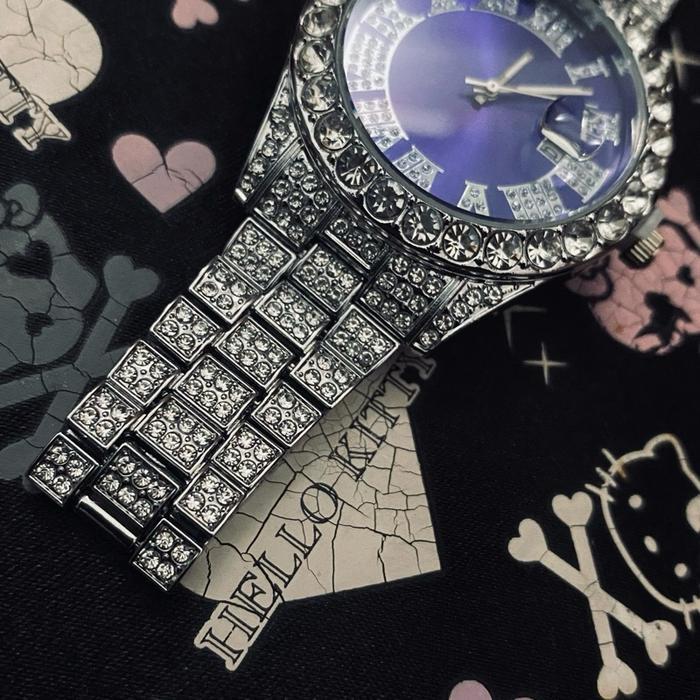 Jam Tangan Hip-Hop Iced Out Unisex Watches