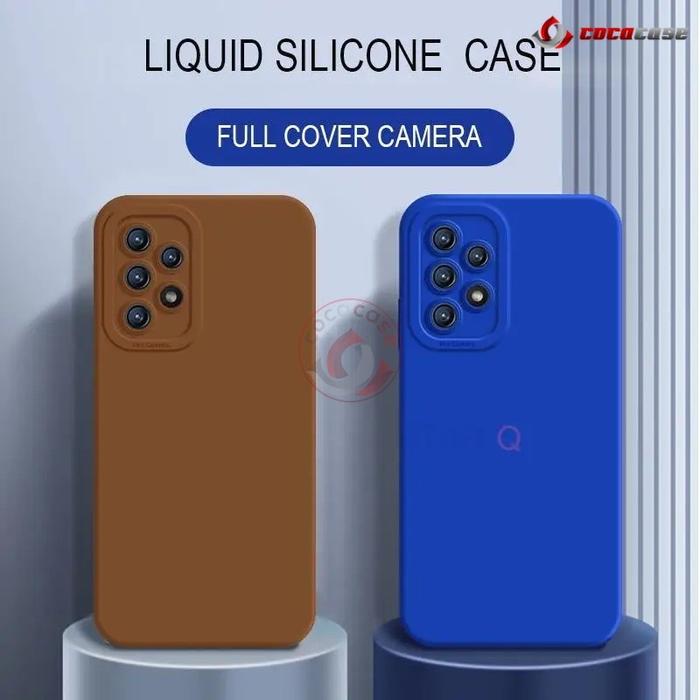 Case Samsung Galaxy A13 A23 A33 A32 A52 A52S A72 A53 A73 Color Soft Camera Pro Original Silicone