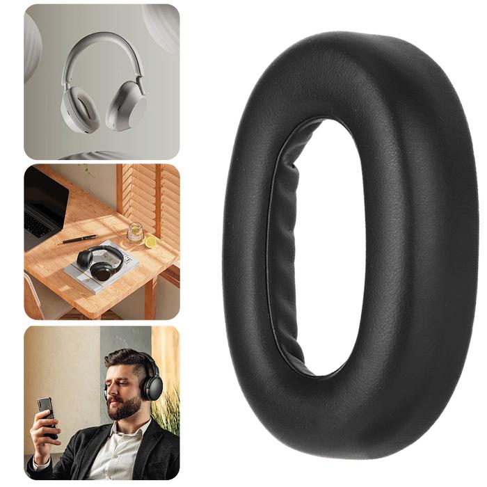1Pair Replacement Ear Pads Cushion Cover with Soft Protein Leather Headphones Ear Cushions Ear Pads