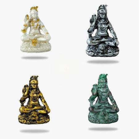 Patung Dewa Siwa Resin Mahadev Statue Hiasan Dekorasi Koleksi Patung Pajangan