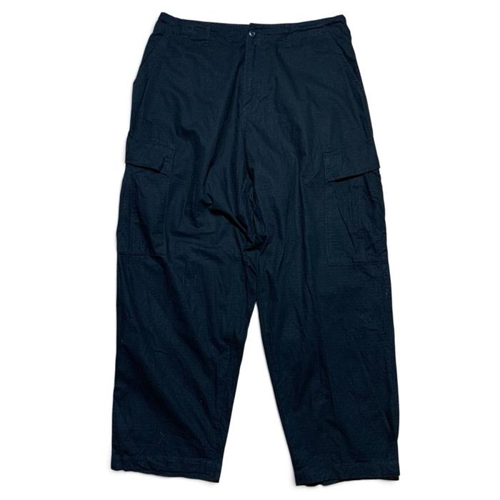 Hinson Japanese Brand Black Ripstop Cargo Long Pants