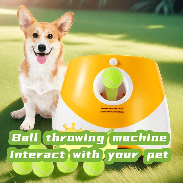 Dog Launcher Automatic Dogs Chase Toy Tennis Throwing Pinball Machine Fun Interactive Throw Recharga