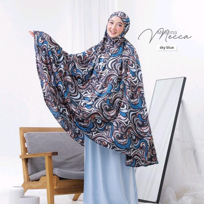 Mukena Mecca ORI by Yessana - Mukena Dewasa Set Atasan Bawahan Cantik Mewah - Motif Batik Kombinasi 