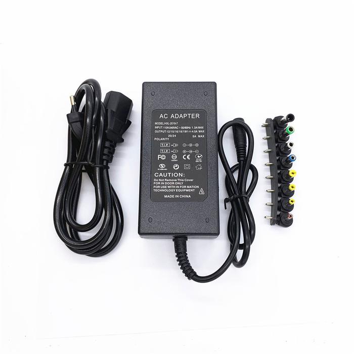 DC 12V/15V/16V/18V/19V/20V/24V 4A 5A 96W 100W Laptop AC Universal